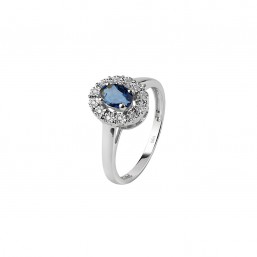 ANELLO CON BRILLANTI E ZAFFIRO BLISS REGAL