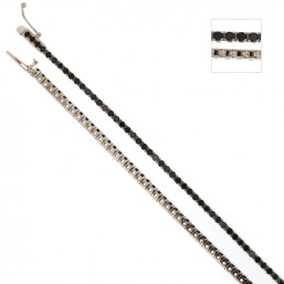 Bracciale Tennis con Pietre Nere