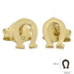 Orecchini ferro di cavallo oro giallo 18 Kt