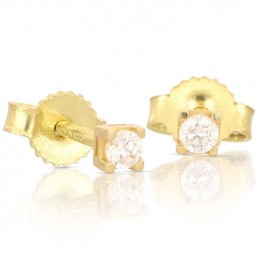Orecchini Punto Luce oro Giallo 18 Kt