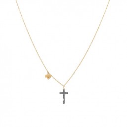 Collana Gioielli Rebecca Jolie Gold Croce