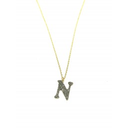 Collana Gioielli Rebecca Jolie Gold Lettera N