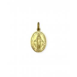 Pendente Medaglia Miracolosa in Oro giallo 18 Kt 