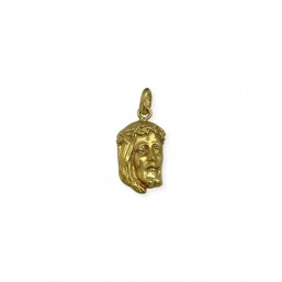 Pendente Volto di Gesù in Oro giallo 18 Kt 
