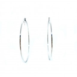 Orecchini Cerchio in Oro Bianco 18 Kt 