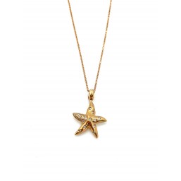 Collana Oro rosa 18KT con stella marina