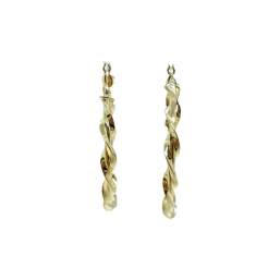 Orecchini Cerchio in Oro giallo 18 Kt intrecciati 